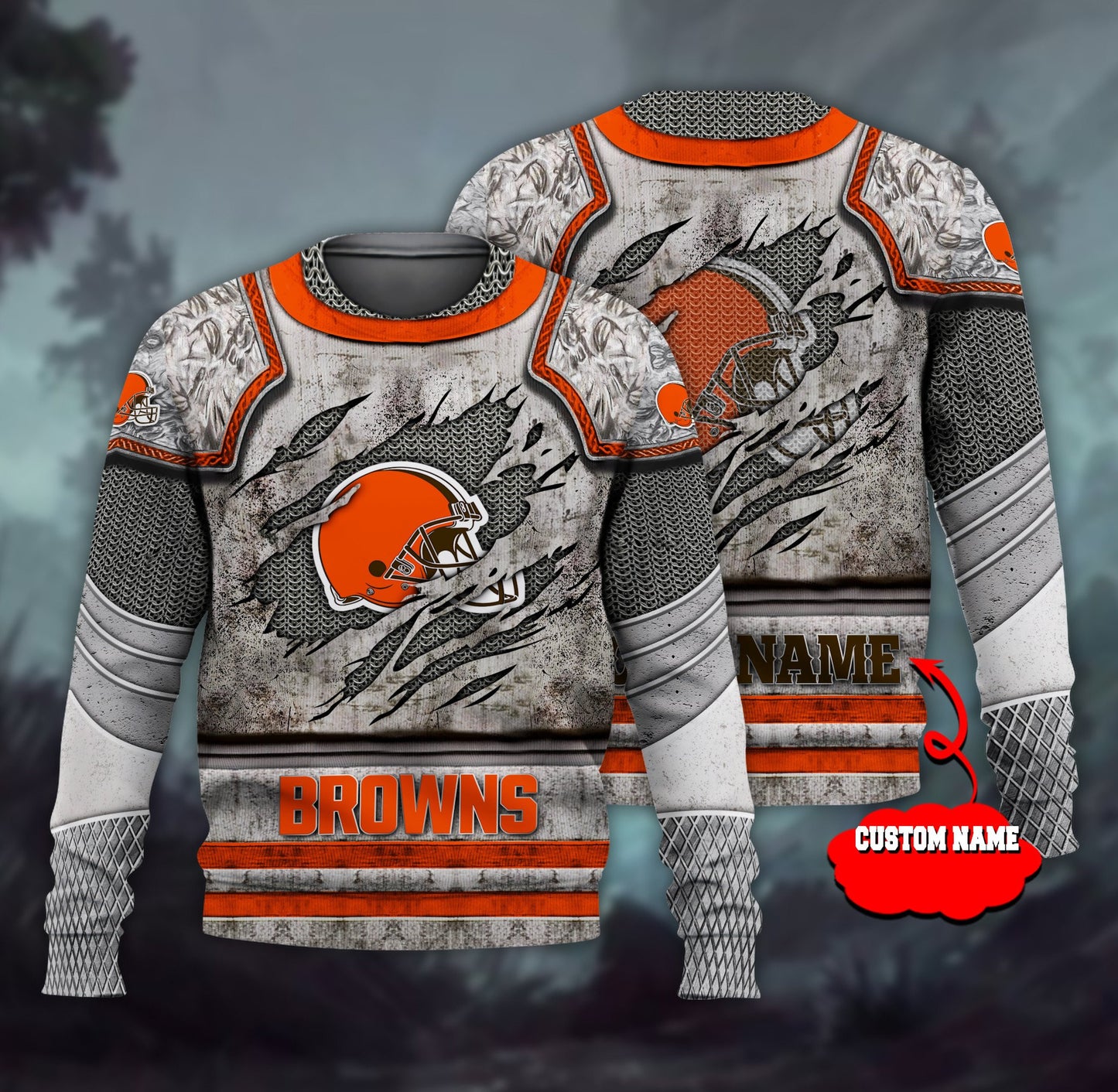 Cleveland Browns Personalized All Over Printed 589