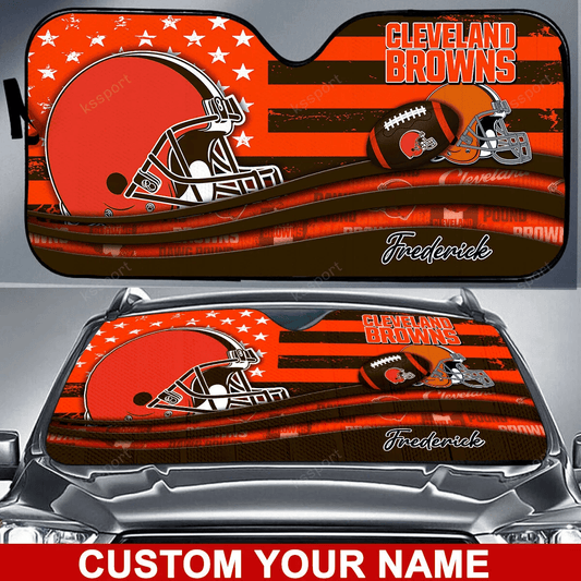 Cleveland Browns Personalized Auto Sun Shade BG07
