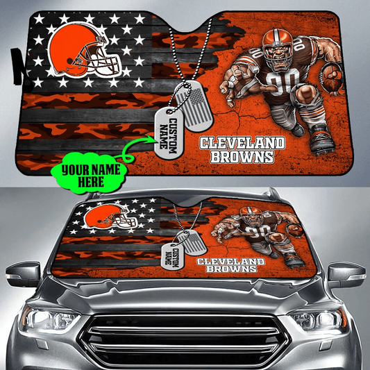 Cleveland Browns Personalized Auto Sun Shade BG38