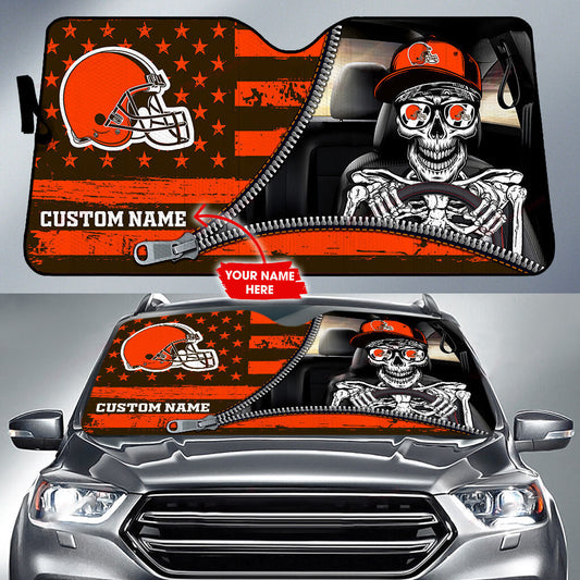Cleveland Browns Personalized Auto Sun Shade BG69