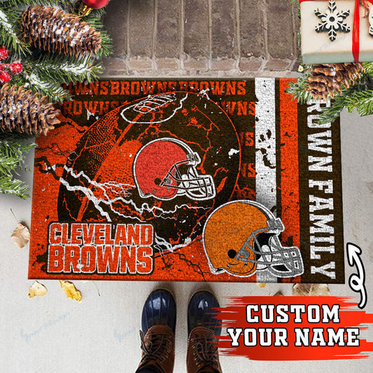 Cleveland Browns Personalized Doormat BG08