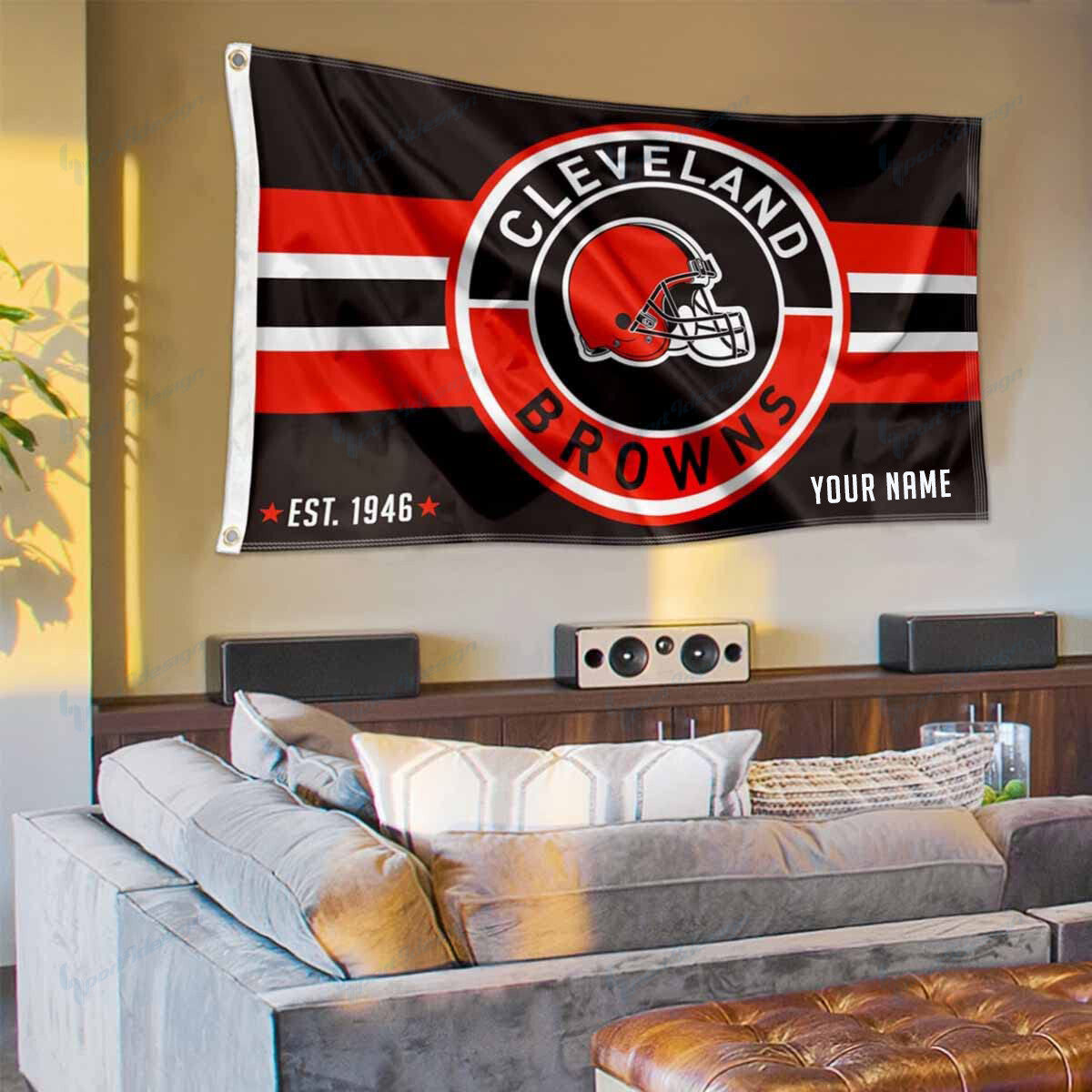 Cleveland Browns Personalized Flag 174
