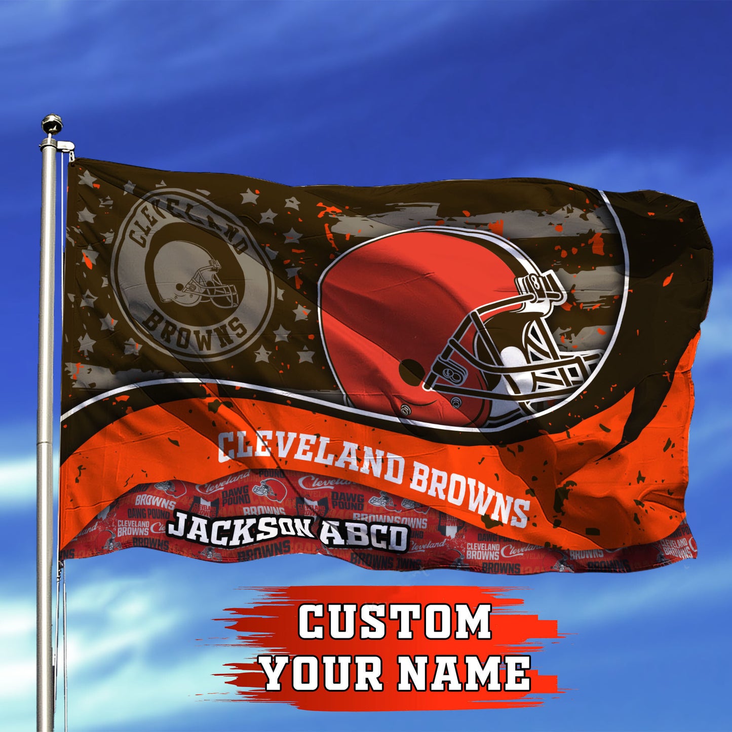Cleveland Browns Personalized Flag 312