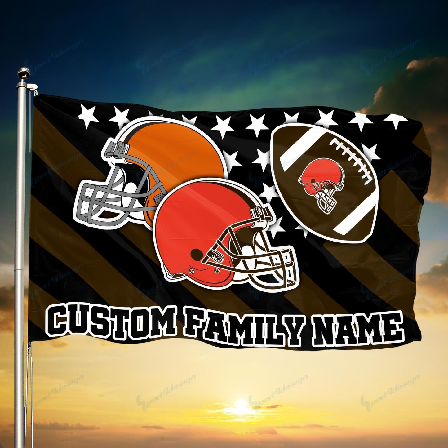 Cleveland Browns Personalized Flag 71
