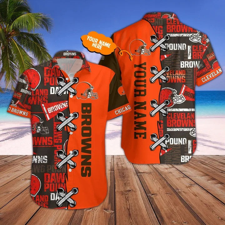 Cleveland Browns Personalized Hawaii Shirt & Shorts BG187