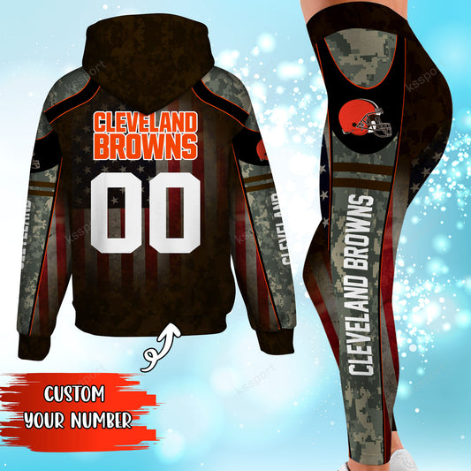 Cleveland Browns Personalized Leggings And Hoodie BG70