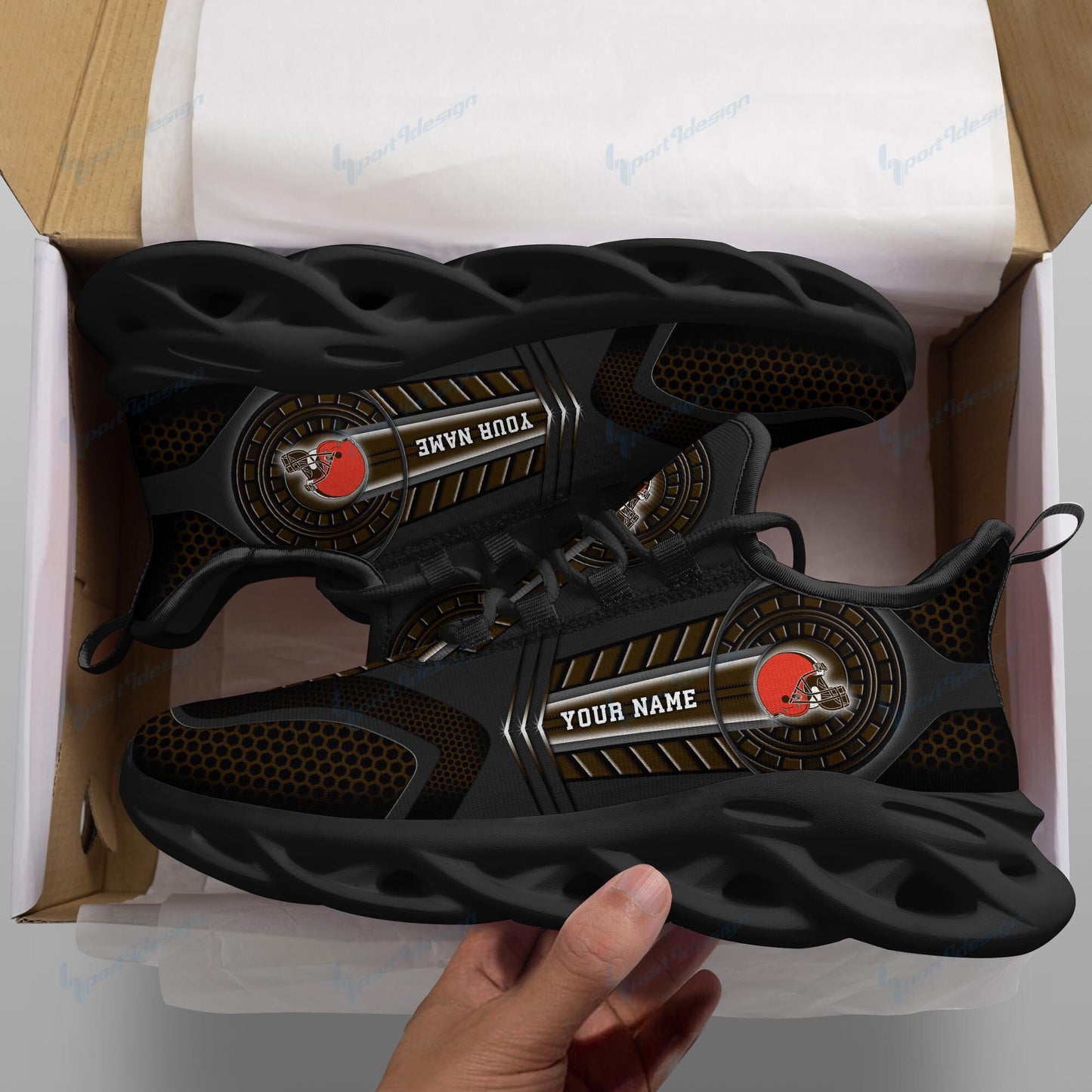 Cleveland Browns Personalized Running Sneakers SPD177