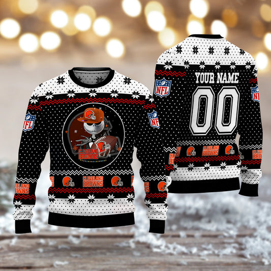 Cleveland Browns Personalized Woolen Sweater BG26
