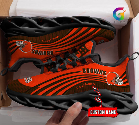 Cleveland Browns Personalized Yezy Running Sneakers 165