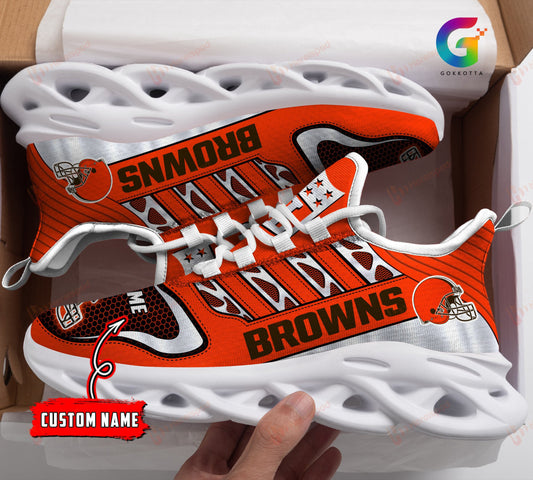 Cleveland Browns Personalized Yezy Running Sneakers 228