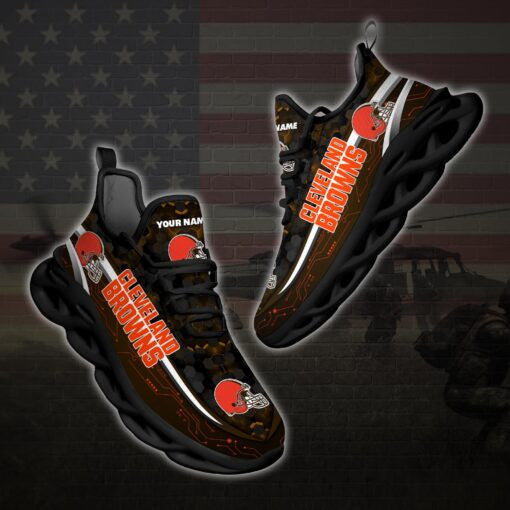 Cleveland Browns Personalized Yezy Running Sneakers 90