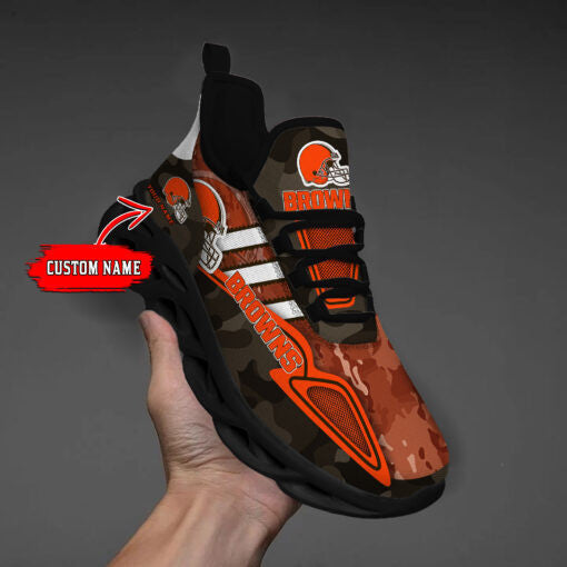 Cleveland Browns Personalized Yezy Running Sneakers BB239