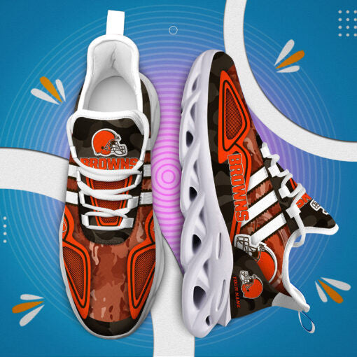 Cleveland Browns Personalized Yezy Running Sneakers BB239