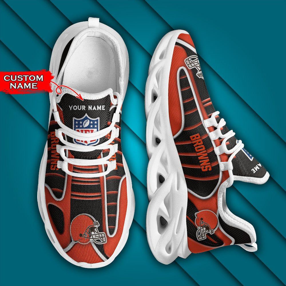 Cleveland Browns Personalized Yezy Running Sneakers BG157