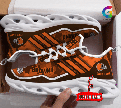 Cleveland Browns Personalized Yezy Running Sneakers BG325