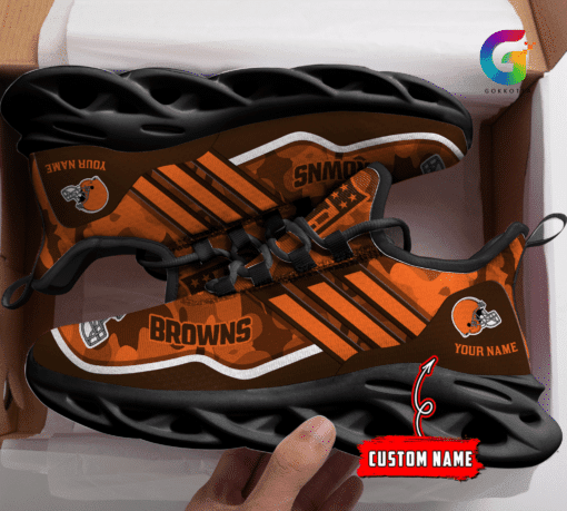 Cleveland Browns Personalized Yezy Running Sneakers BG325