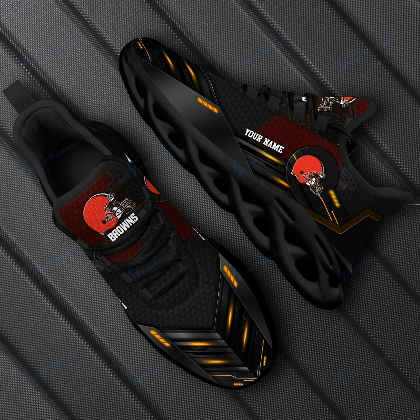 Cleveland Browns Personalized Yezy Running Sneakers SPD232