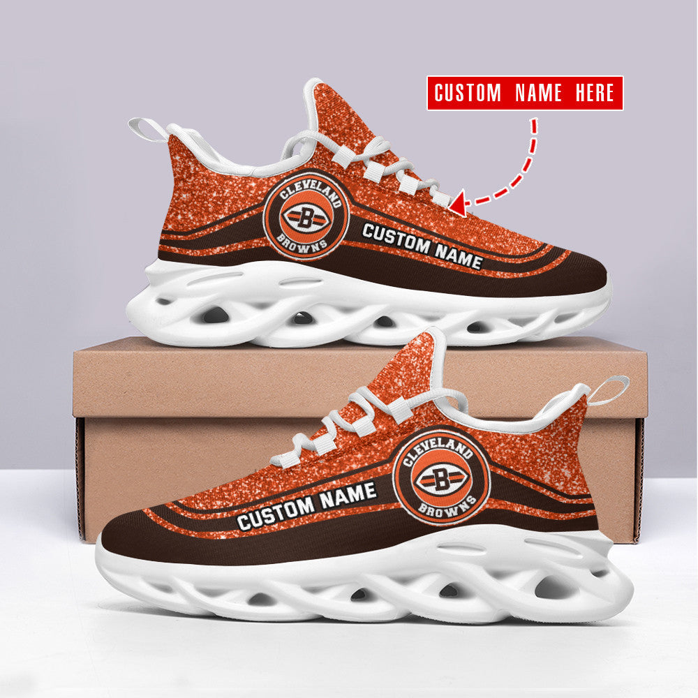 Cleveland Browns Personalized Yezy Running Sneakers SPD347