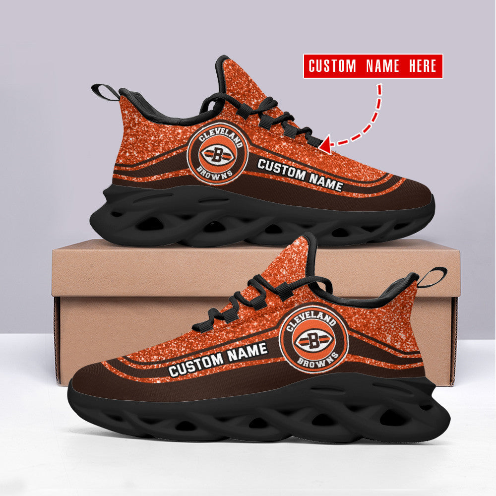 Cleveland Browns Personalized Yezy Running Sneakers SPD347