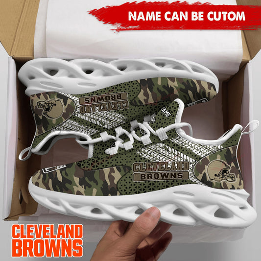 Cleveland Browns Personalized Yezy Running Sneakers SPD597