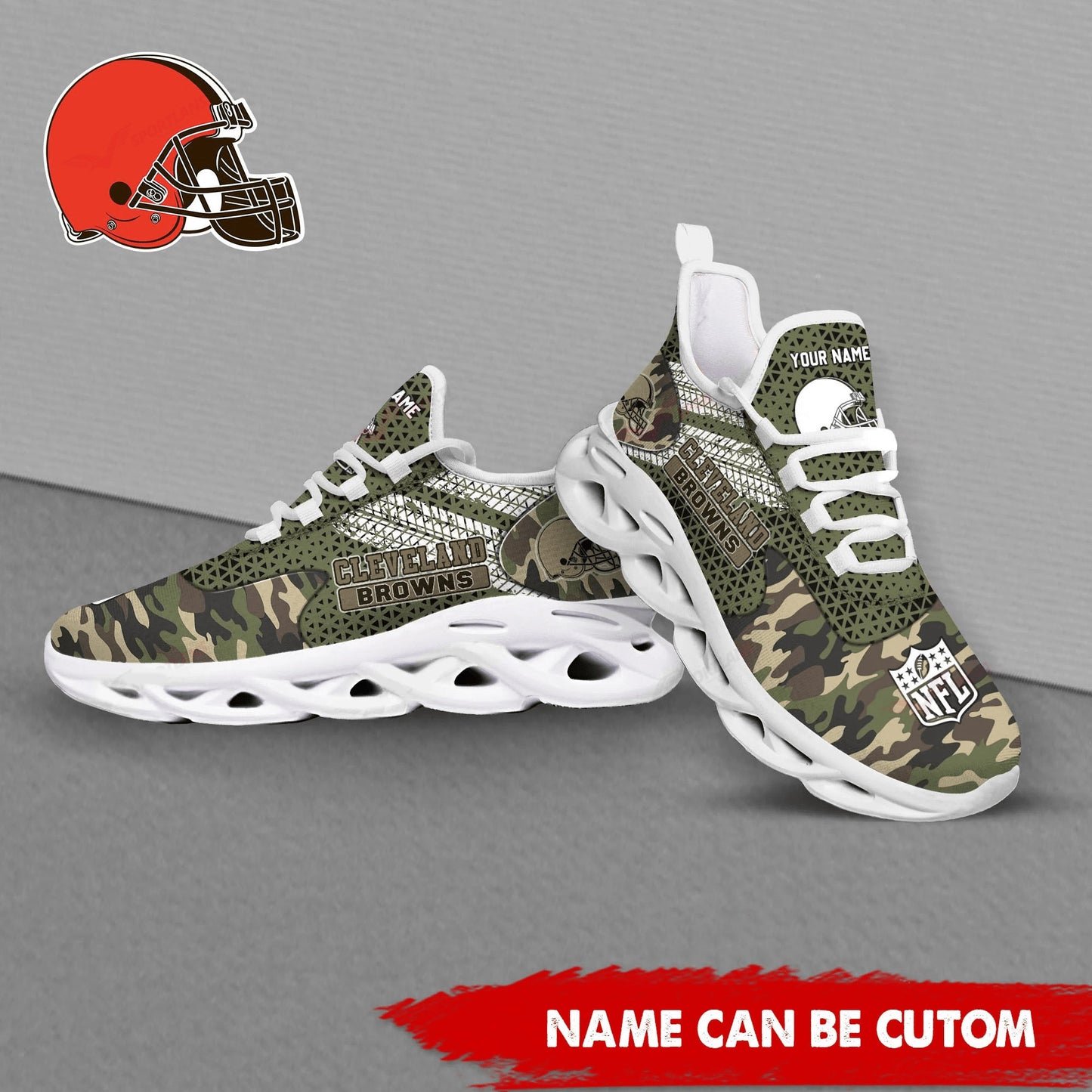 Cleveland Browns Personalized Yezy Running Sneakers SPD597