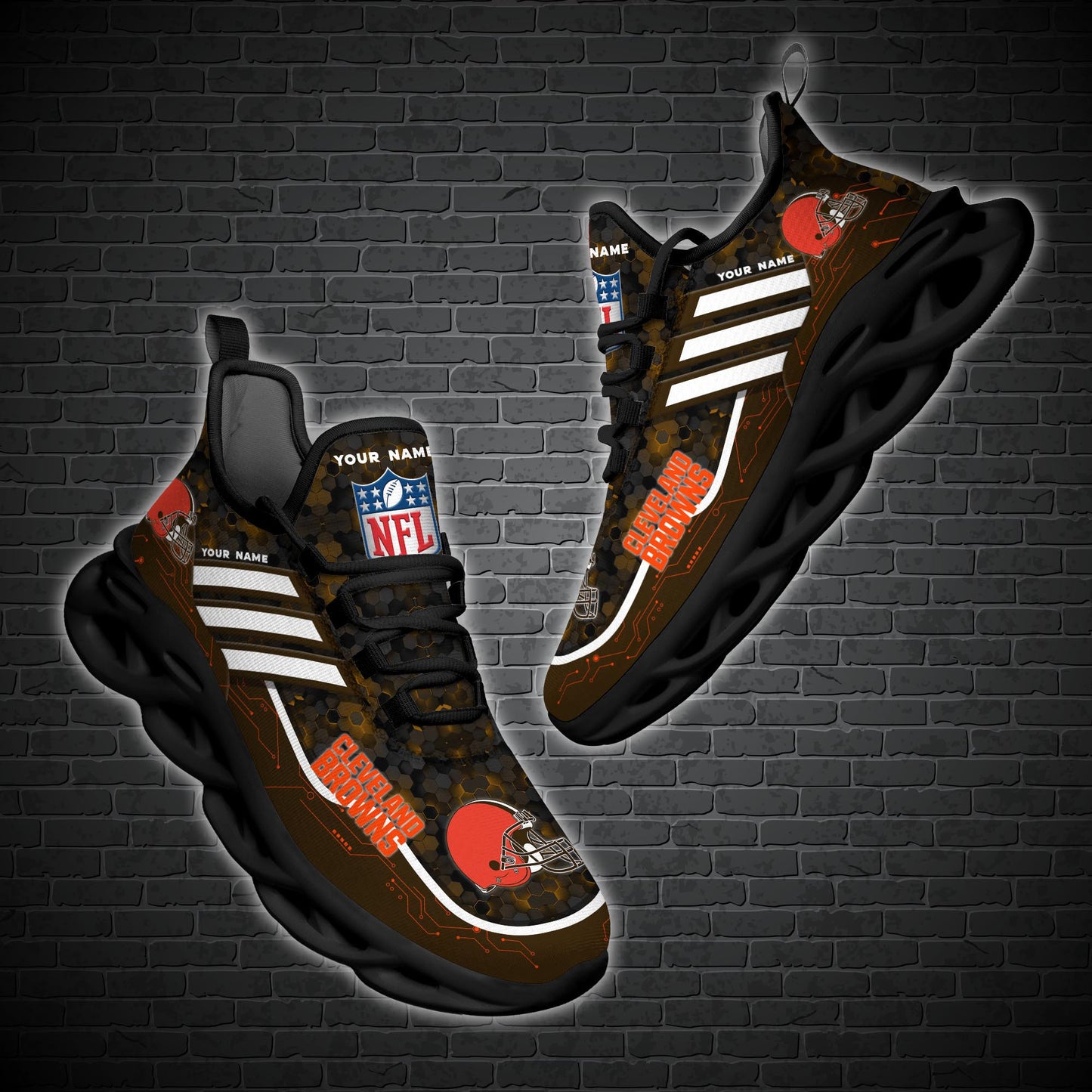 Cleveland Browns Personalized Yezy Running Sneakers SPD646