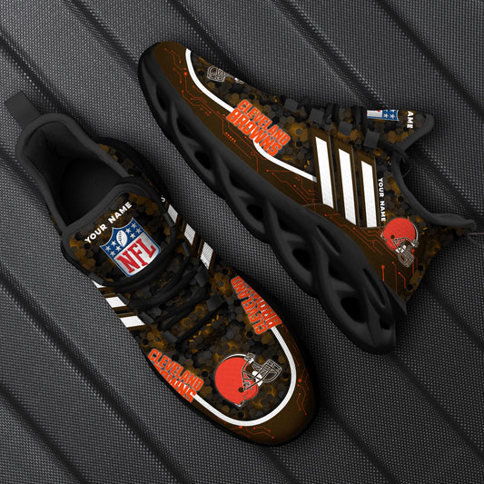 Cleveland Browns Personalized Yezy Running Sneakers SPD646