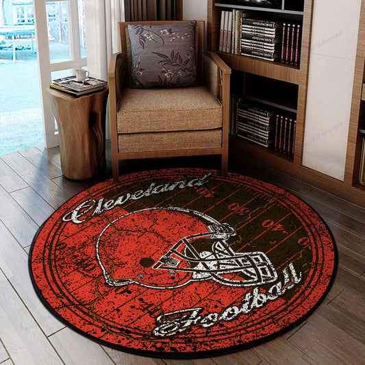 Cleveland Browns Round Rug 61