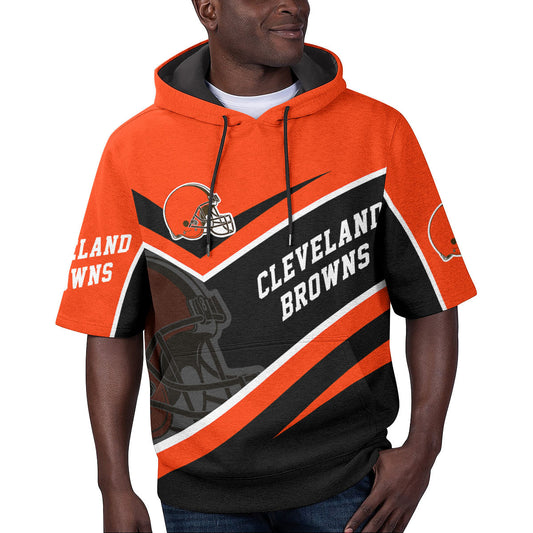 Cleveland Browns Short Sleeve Hoodie BG57