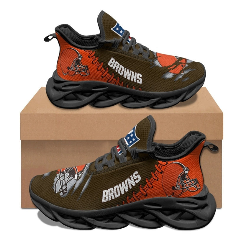 Cleveland Browns Sneakers 3D Max Soul Shoes