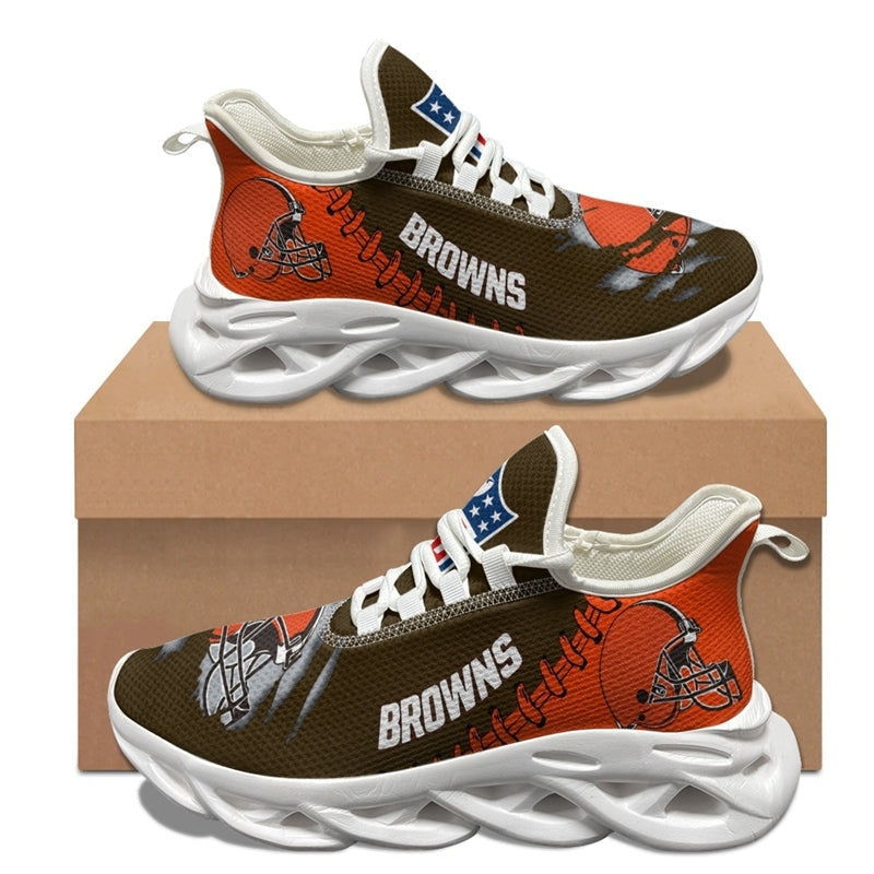 Cleveland Browns Sneakers 3D Max Soul Shoes