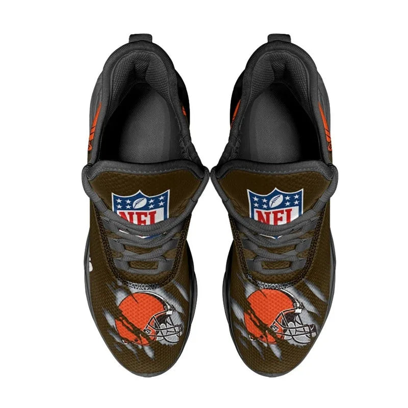 Cleveland Browns Sneakers 3D Max Soul Shoes