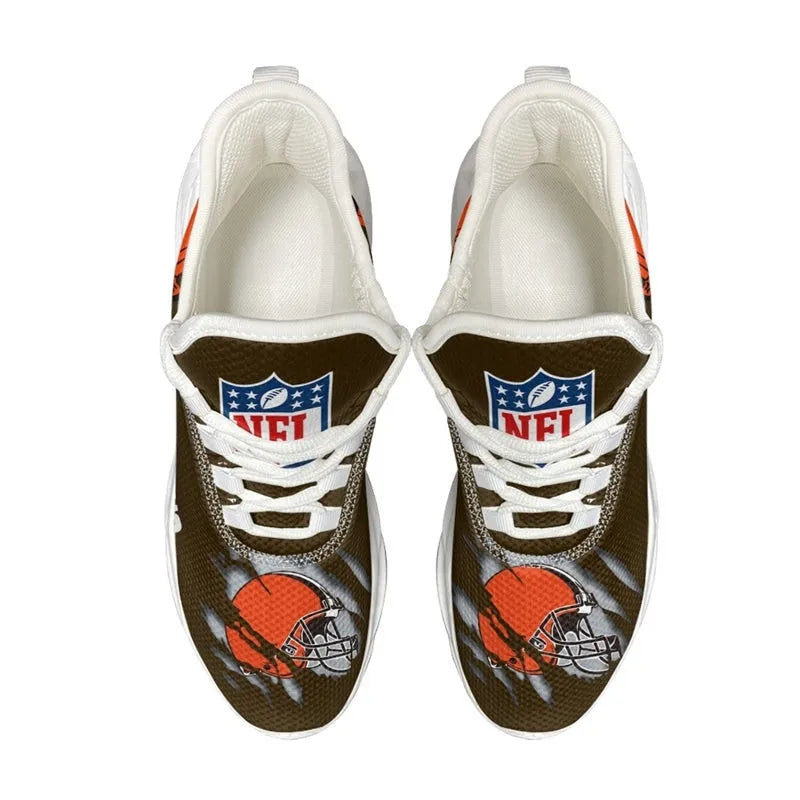 Cleveland Browns Sneakers 3D Max Soul Shoes