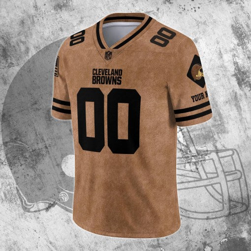 Cleveland Browns Personalized V-neck Football Jersey Sport Gifts For Fan AZCVFJ072