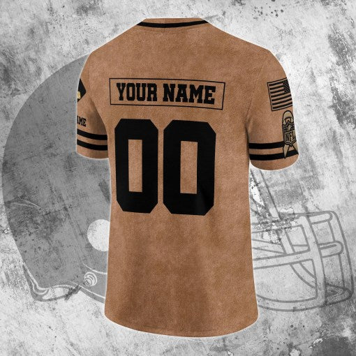 Cleveland Browns Personalized V-neck Football Jersey Sport Gifts For Fan AZCVFJ072