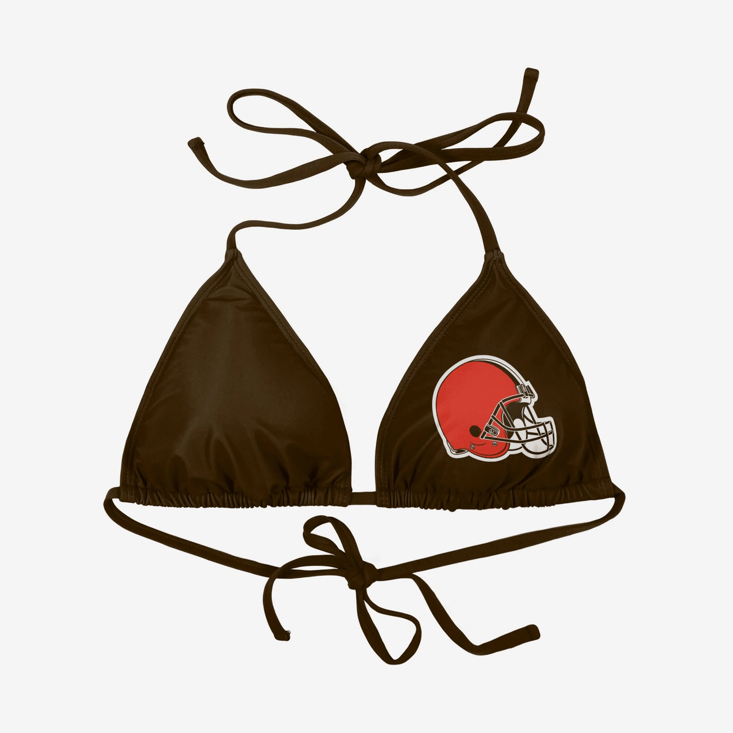Cleveland Browns Womens Solid Logo Bikini