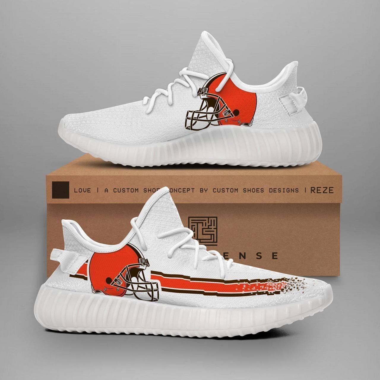 Cleveland Browns Yeezy Shoes 046