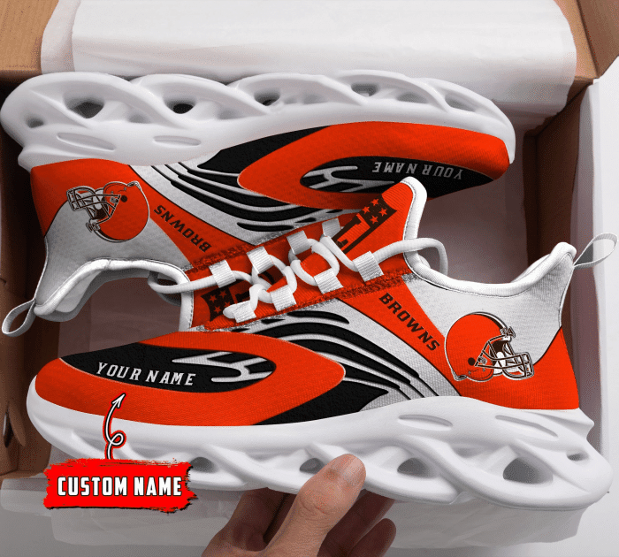 Cleveland Browns Yezy Running Sneakers 874