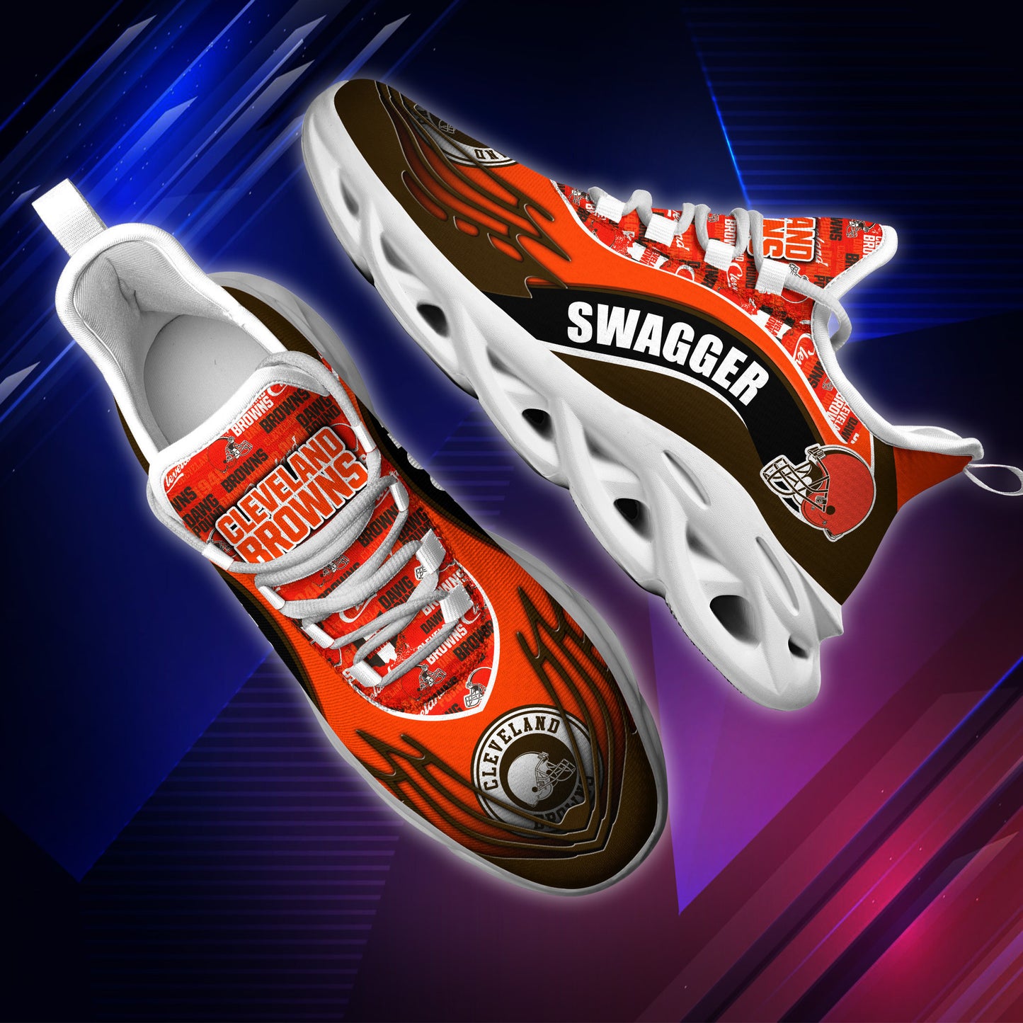 Cleveland Browns Yezy Running Sneakers BB176