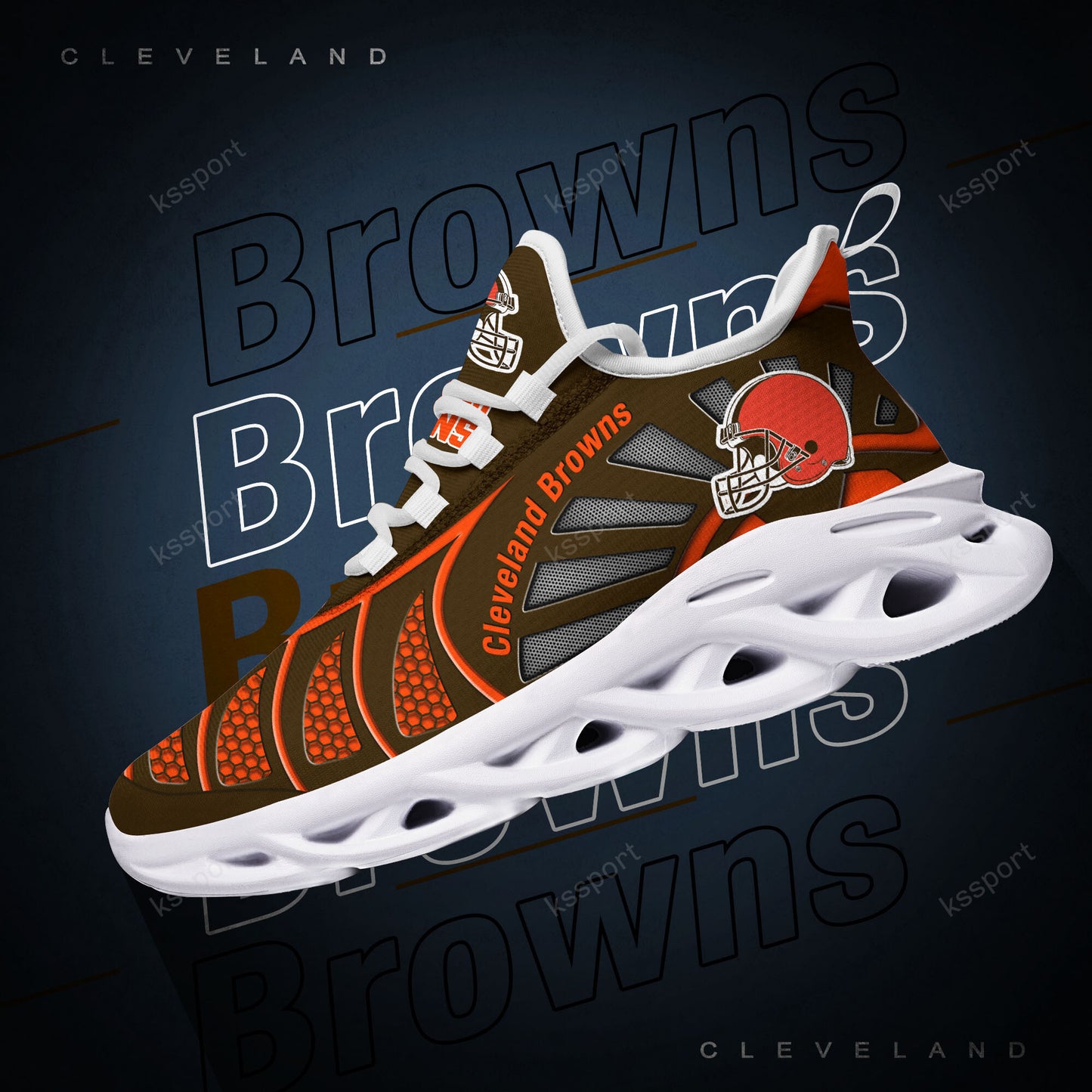 Cleveland Browns Yezy Running Sneakers BG993