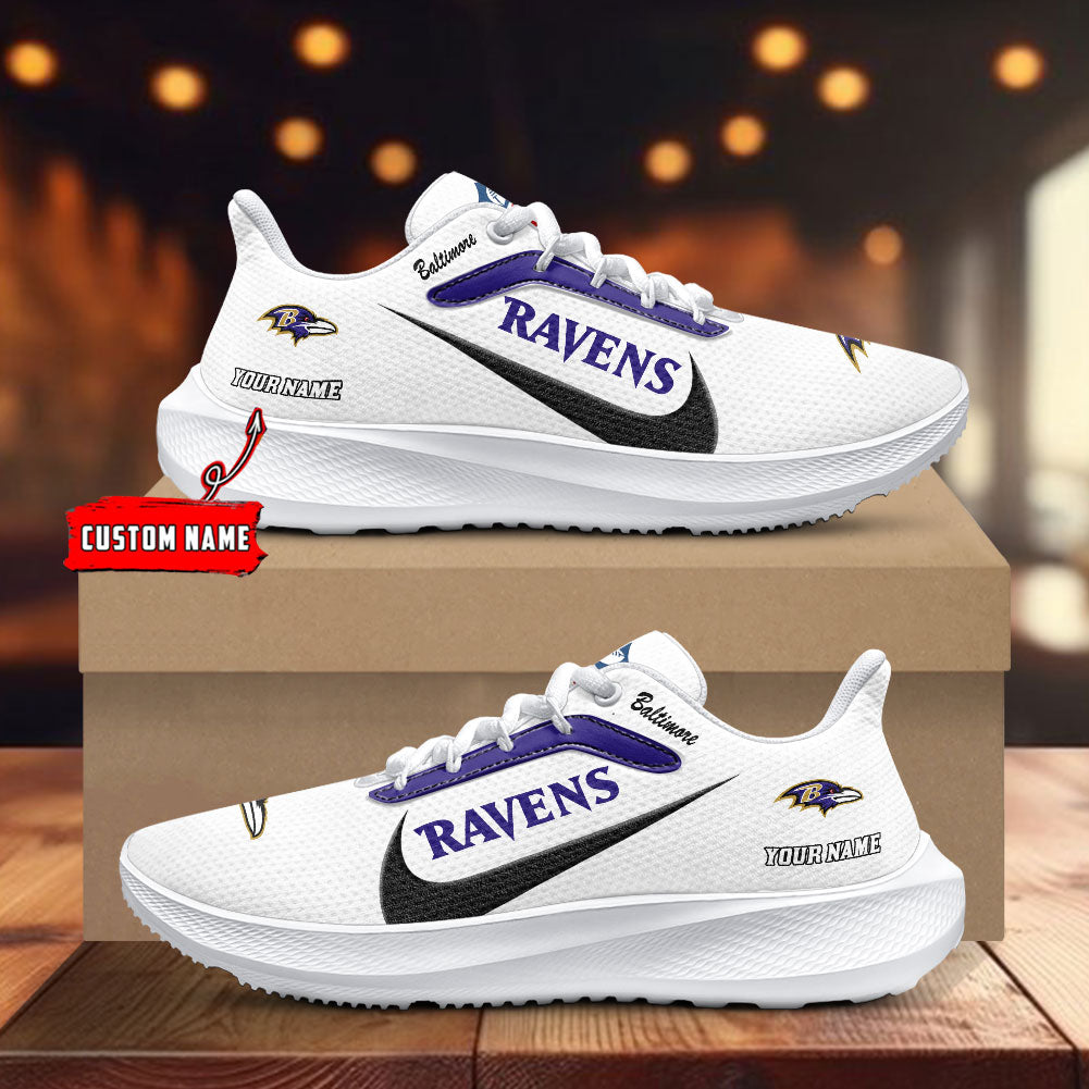 Baltimore Ravens Lightweight Patch Decor Running Shoes AZBTRS000003