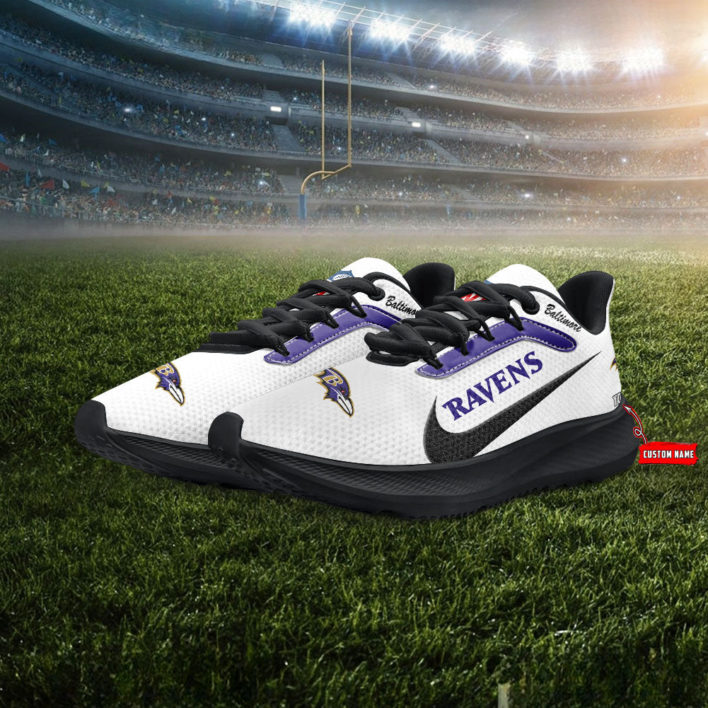 Baltimore Ravens Lightweight Patch Decor Running Shoes AZBTRS000003