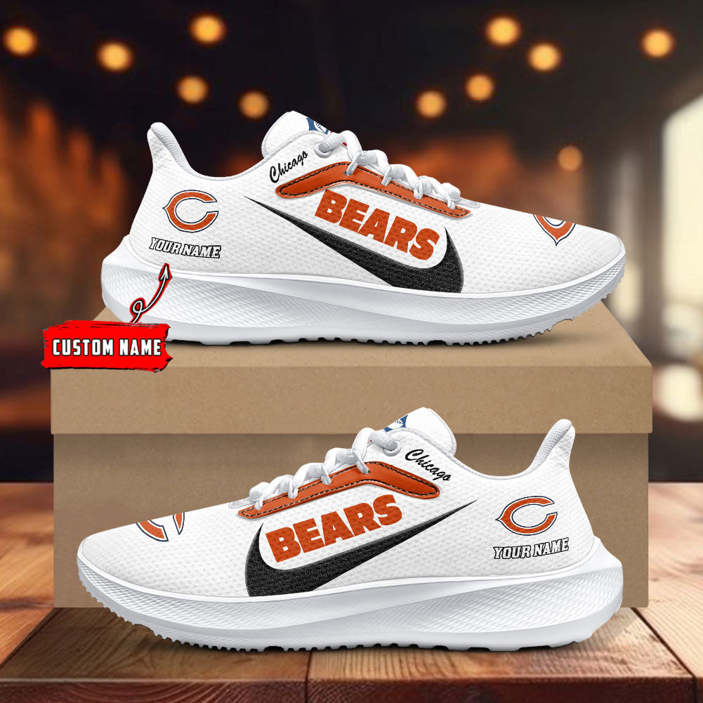 Chicago Bears Lightweight Patch Decor Running Shoes AZBTRS000006