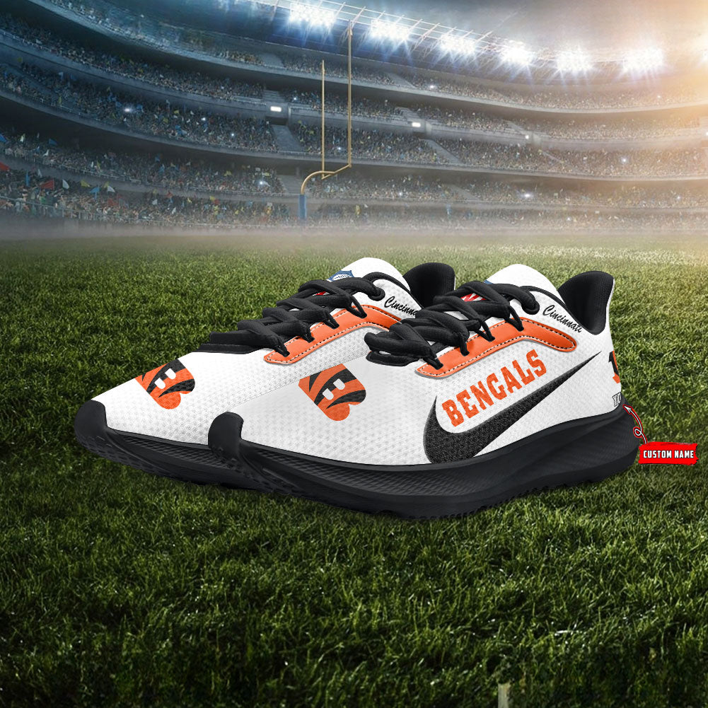 Cincinnati Bengals Lightweight Patch Decor Running Shoes AZBTRS000007