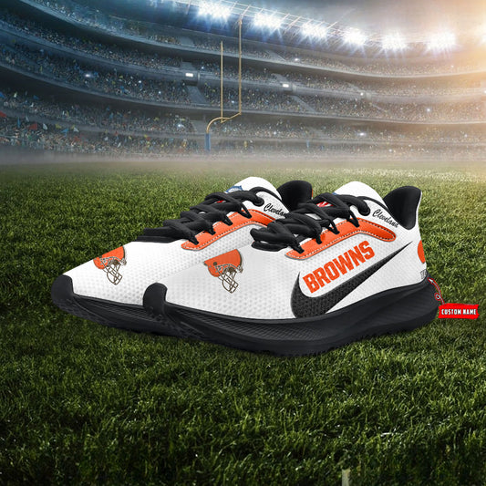 Cleveland Browns Lightweight Patch Decor Running Shoes AZBTRS000008