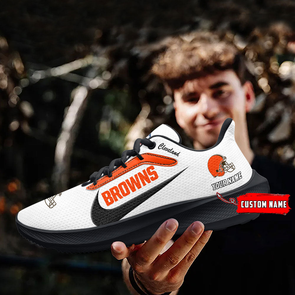 Cleveland Browns Lightweight Patch Decor Running Shoes AZBTRS000008