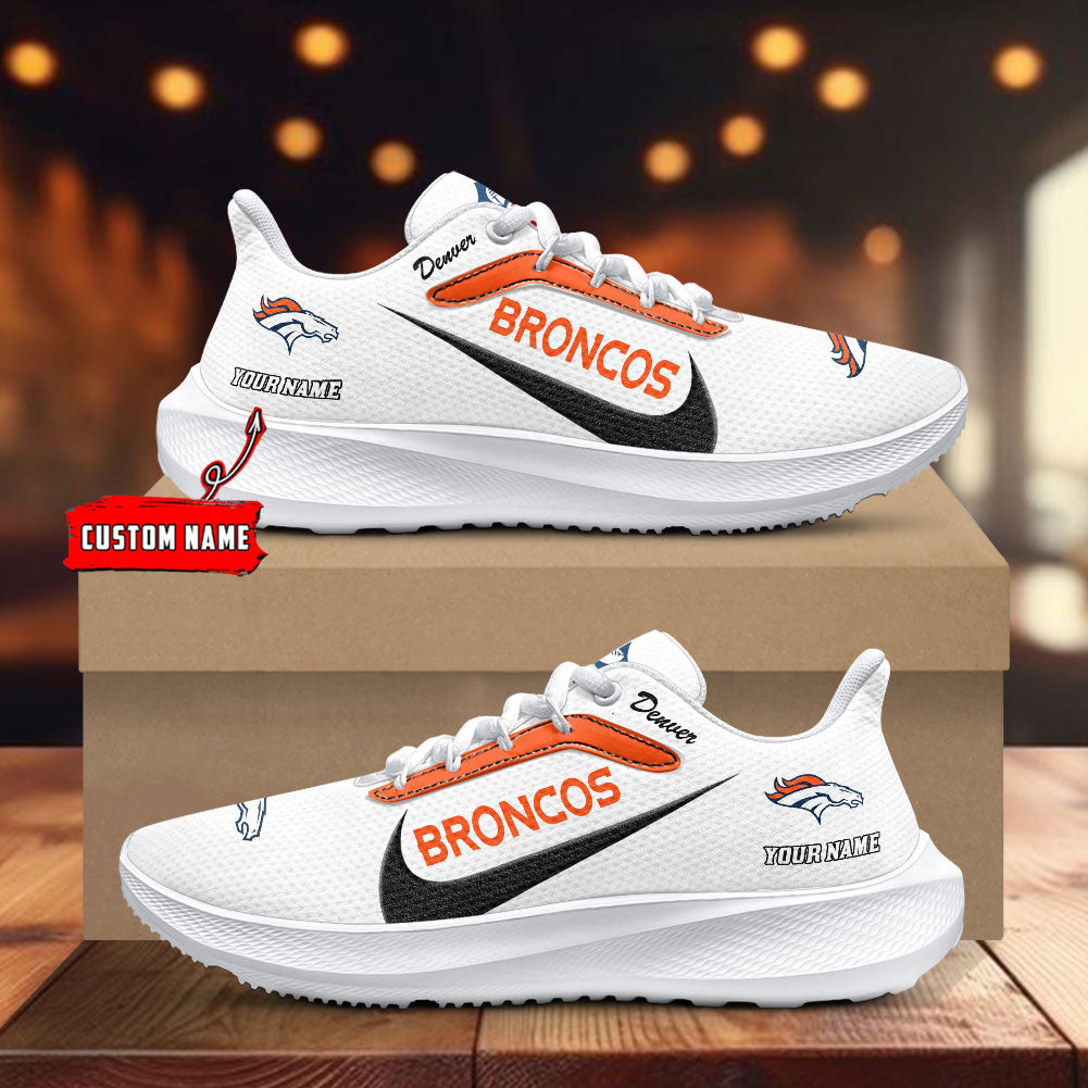 Denver Broncos Lightweight Patch Decor Running Shoes AZBTRS000010
