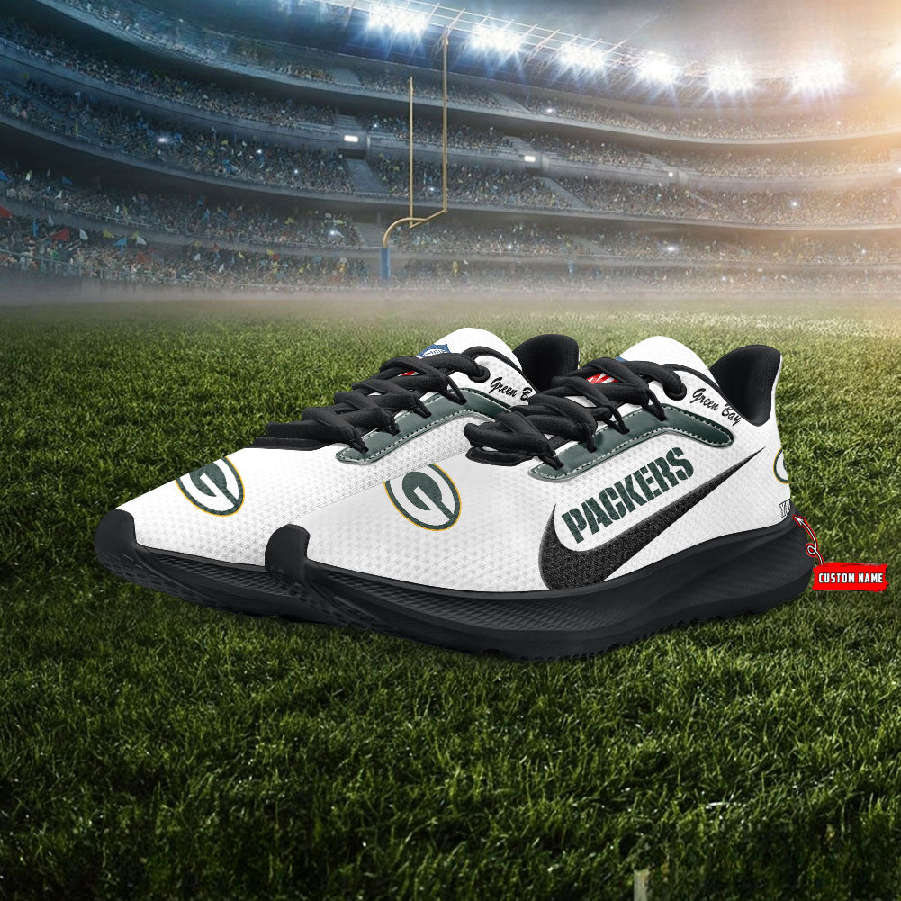 Green Bay Packers Lightweight Patch Decor Running Shoes AZBTRS000012