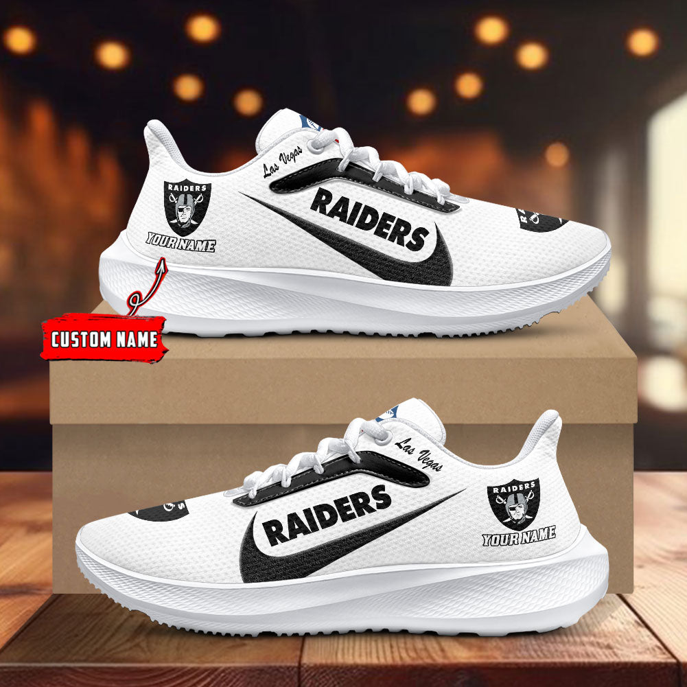 Las Vegas Raiders Lightweight Patch Decor Running Shoes AZBTRS000017