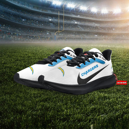 Los Angeles Chargers Lightweight Patch Decor Running Shoes AZBTRS000018